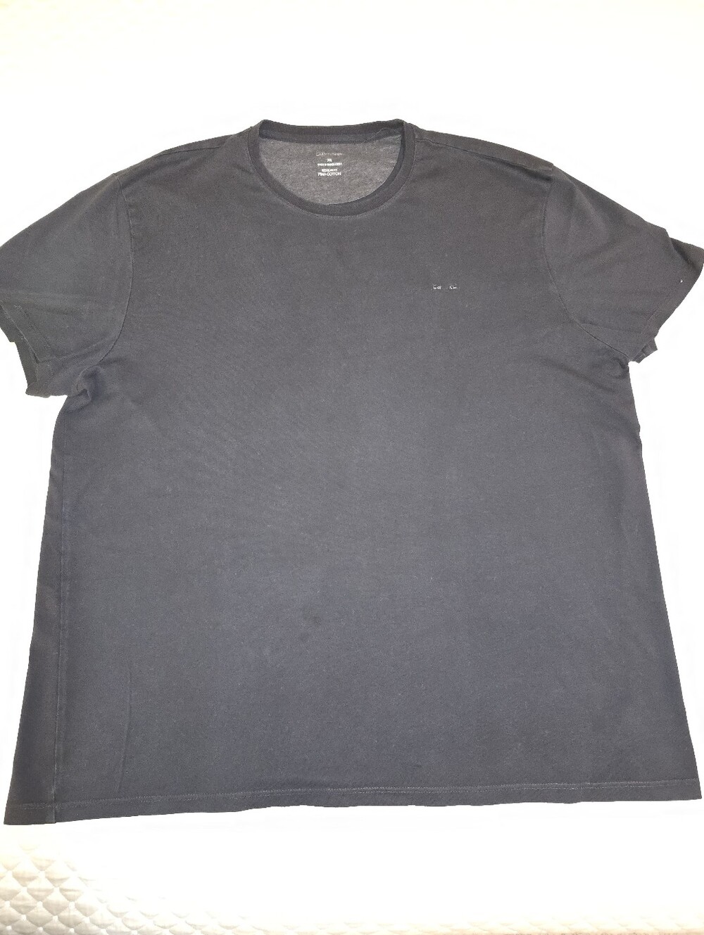 XXL - Calvin Klein Men's Black Crewneck T-Shirt (CLEAN)